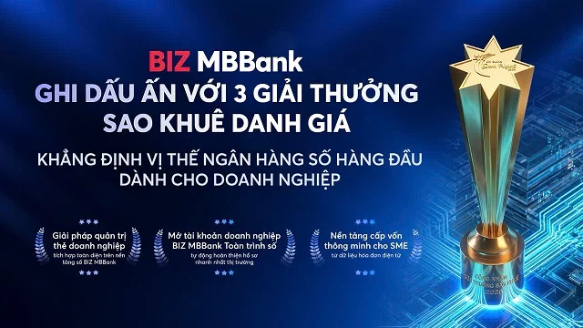 MB ghi dấu ấn với 5 giải thưởng Sao Khuê 2026