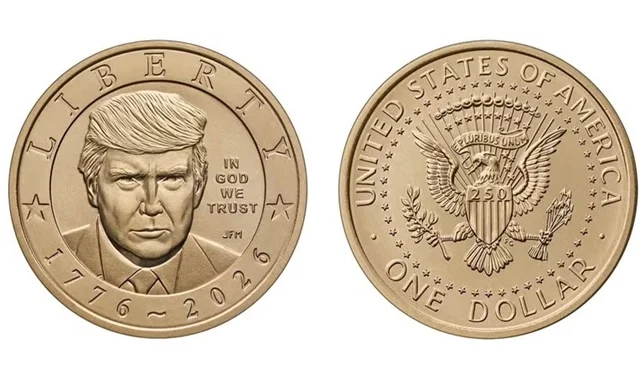 Mỹ phát hành đồng xu 1 USD in hình Tổng thống Donald Trump