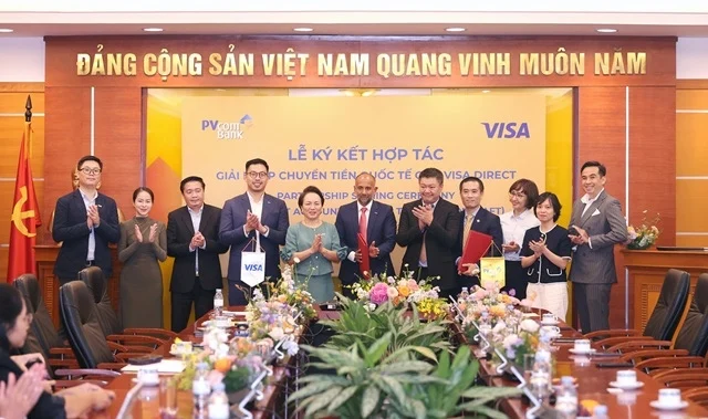 PVcomBank và Visa ký kết hợp tác triển khai giải pháp chuyển tiền qua Visa Direct