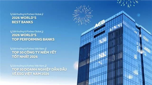 ACB được vinh danh trên bảng xếp hạng uy tín của Forbes toàn cầu và Forbes Việt Nam