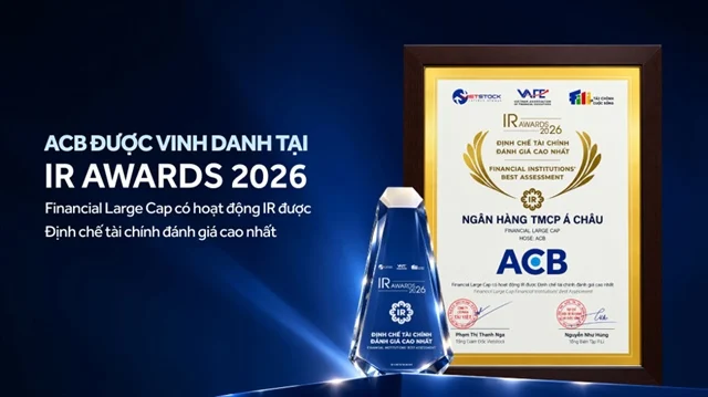ACB được giới tài chính đánh giá cao nhất về hoạt động IR trong nhóm Financial Large Cap