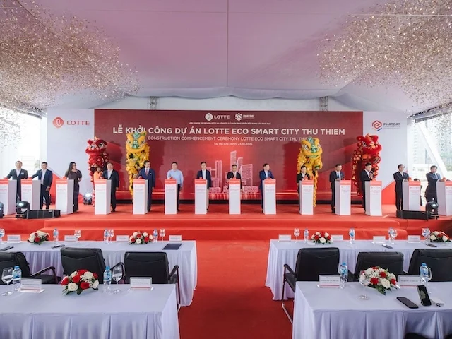 Lotte và Phát Đạt khởi công siêu dự án 60,000 tỷ đồng ở lõi Thủ Thiêm
