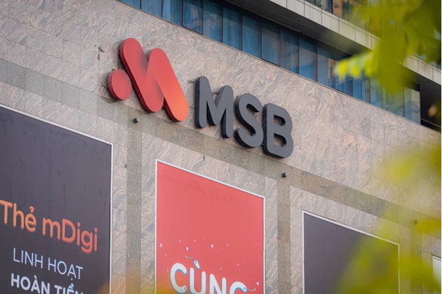 Mảng dịch vụ tăng 51%, MSB tăng 27% lãi trước thuế quý 3